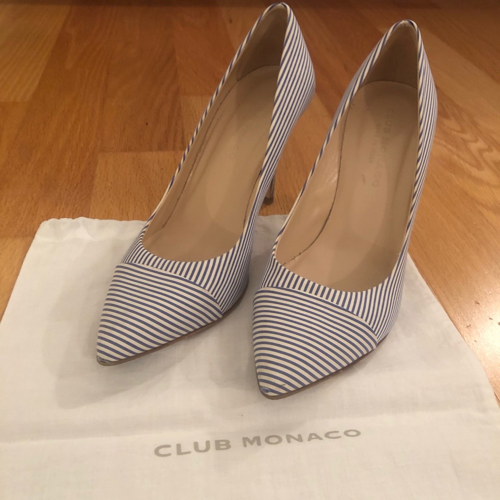 Club Monaco April Striped Pumps